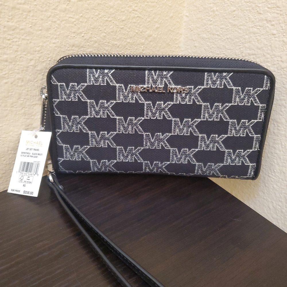 Michael kors Jet Set Travel Large Flat Phone Case Wallet